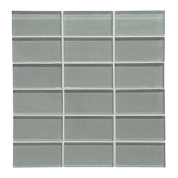 Waterworks Optix Glacier Bay 2" x 4" Stacked Mosaic - Tile