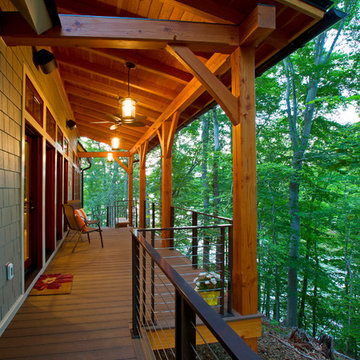 Lakefront Timber Frame Home and Pavillions