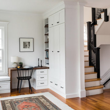 Built in bench & storage | Brookline Remodel | Boston