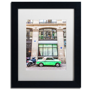 "Little Green Parisian" Art by Yale Gurney, Black, White, 11"x14"