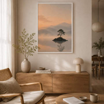 Still Waters - Minimalist Landscape Wall Art