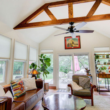 Organic Kitchen + Dining + Living + 4-Seasons Remodel Overland Park, KS