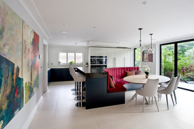 Contemporary Curved Kitchen - Esher