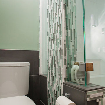 Rainfall Glass Tile Bathroom