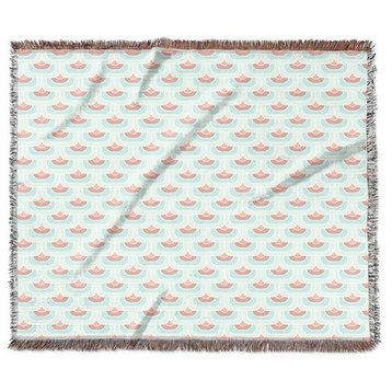 "Square Koi" Woven Blanket 60"x50"