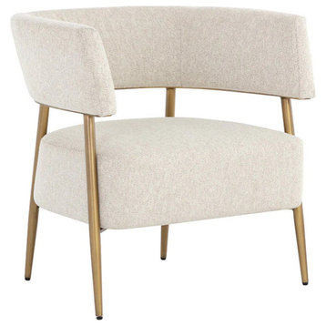 Gershom Lounge Chair Dove Cream