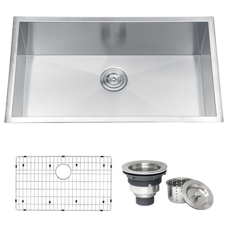 Ruvati RVH7405 Undermount 16 Gauge 32" Kitchen Sink Single Bowl