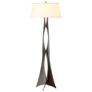 Hubbardton Forge 233070-1028 Moreau Floor Lamp in Natural Iron