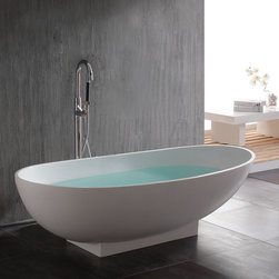 71" KAYA RESIN FREESTANDING TUB - Bathtubs