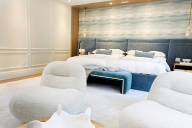 Inspiration for a contemporary bedroom remodel in Toronto