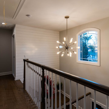 Second-Floor Hallway with Sputnik Chandelier | Bergenfield NJ
