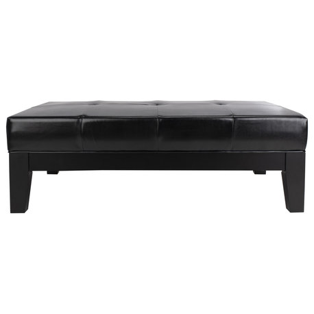 Safavieh Cocktail Ottoman, Black