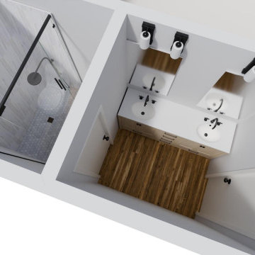 Modern Walk-In Shower & Bathroom Remodel | Solana Beach, CA