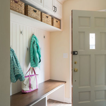 Traditional White Kitchen & Mudroom Remodel