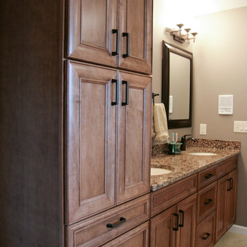 Natural Stone and Earth Tones Master Bath