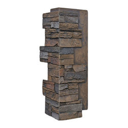 140-ALPINE DEEP STACKED CORNER 24"H X 9"W X 1 1/2"D - Wall Panels