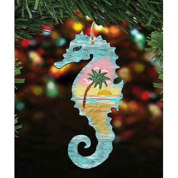 Seahorse Scenic Ornament, Set of 3