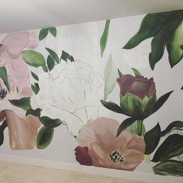 Decorative Floral Mural