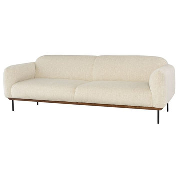 Nuevo Furniture Benson Triple Seat Sofa in Shell