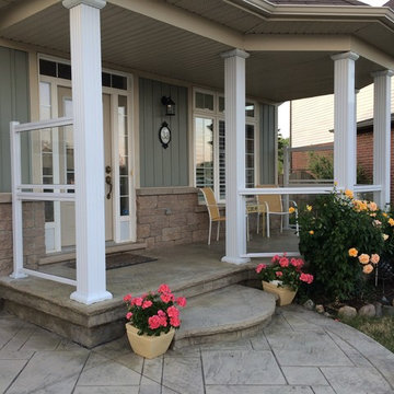 Aluminum and Glass Porch Railings - 118