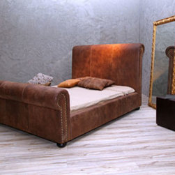 Large size golden frame floor mirror - Floor Mirrors