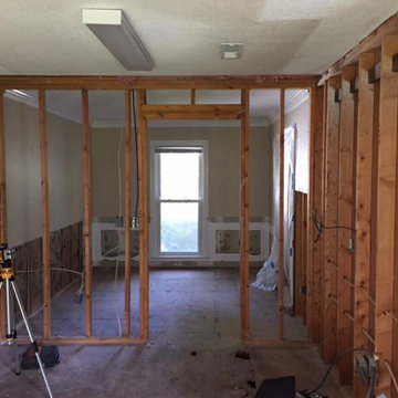 Mount pleasant wall removal and kitchen