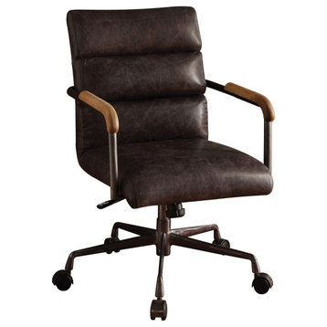 ACME Harith Executive Office Chair, Antique Slate Top Grain Leather