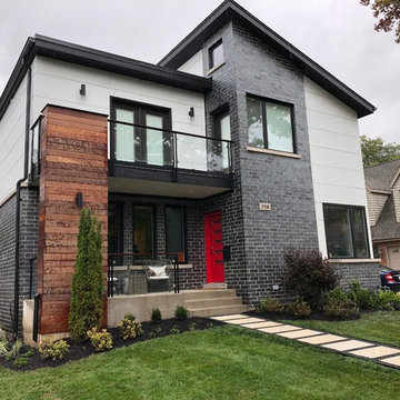 Modern Front Landscaping Project, Elmhurst, IL.