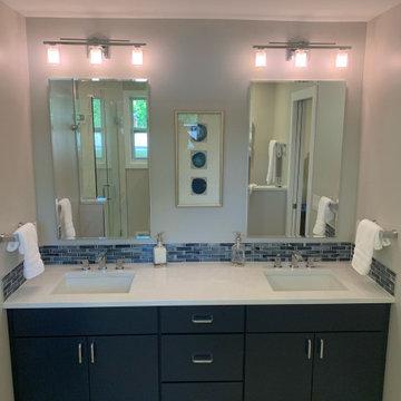 Second Level Modern En Suite Primary Bedroom & Bath and Hall Bath Renovation