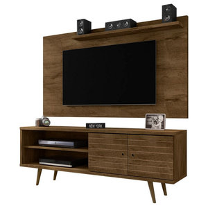 gutierrez tv stand on Manhattan Comfort Liberty Modern 63 Tv Stand In White Midcentury Entertainment Centers And Tv Stands By Manhattan Comfort Houzz