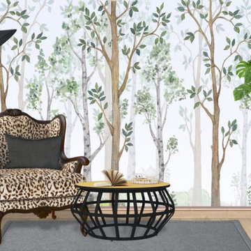 Birch Tree Woods Wallpaper
