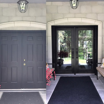 Red Alder French Doors in Bragg Creek