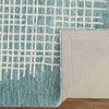 Weave & Wander Carrick Architectural Rug, Teal, 3'6"x5'6"