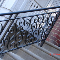 Entrance stairs iron railing - Products