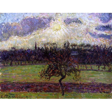 Camille Pissarro The Fields of Eragny the Apple Tree Wall Decal