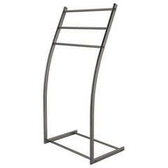 Evideco Free Standing Bath Towel Ladder Wall Leaning Drying Rack 4 Bars Metal White