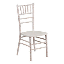 Limed wood chair