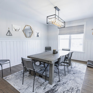 Dining Room with Board and Batten Wainscoting