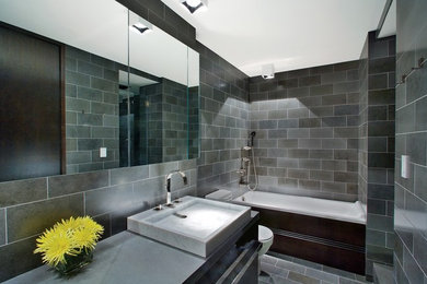 Bathroom - modern bathroom idea in New York