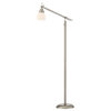 Weimar LED Floor Lamp, Satin Nickel