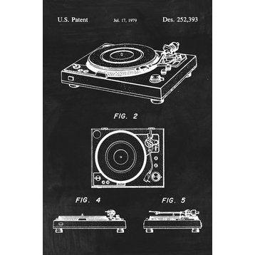 Record Player (Vintage Turntable) Patent Art Print