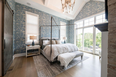 Eclectic bedroom photo in Cleveland