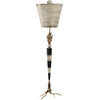 Lucas McKearn Flambeau Traditional Resin Table Lamp in Black/Cream