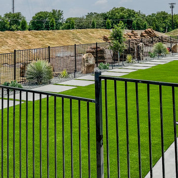Contemporary Geometric Estate & Custom Fire Lounge | Allen, TX