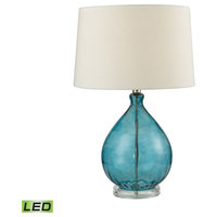Dimond Lighting 24" Wayfarer Glass LED Table Lamp, Teal