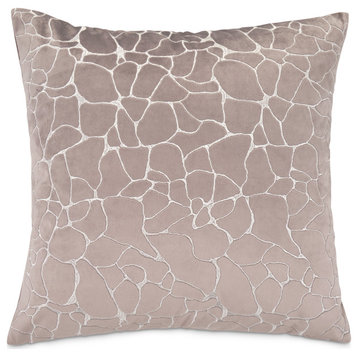 GLAMtastic Crackle 22" Square Pillow Fog