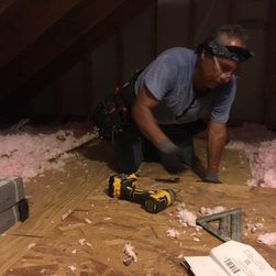 Attic Plywood Flooring Installed - Air Conditioner Accessories