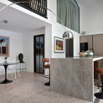Pavimenti maxi veneziana - Villa privata - Moltrasio (CO), Lago di Como