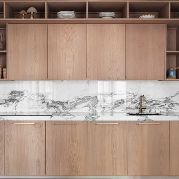 Seamlessly Integrated Bertazzoni Induction Range