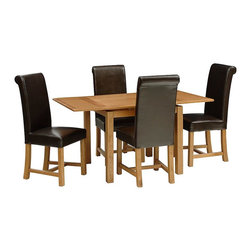 Oakland Extending Table and 4 Rollback Chairs - Dining Sets